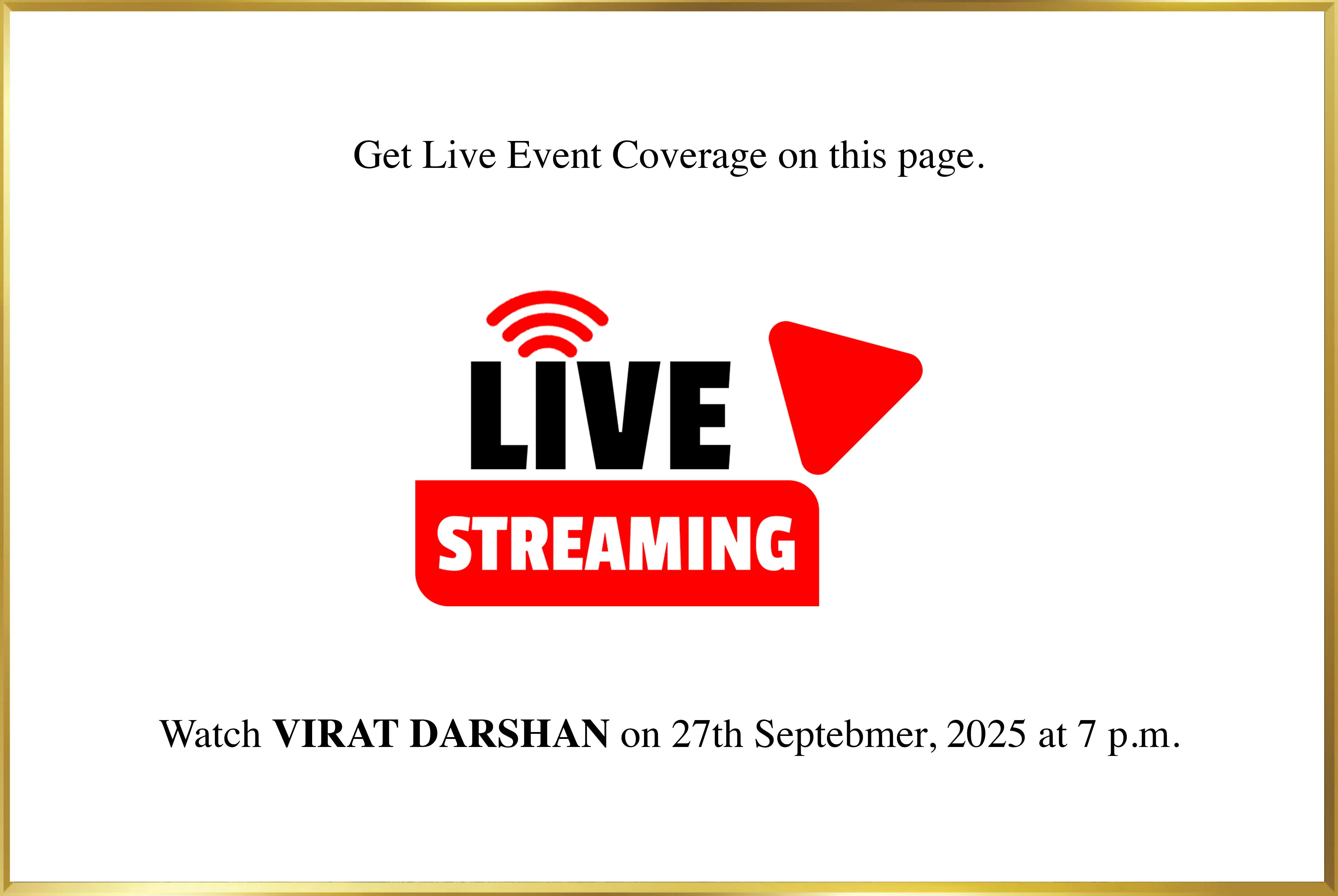 live streaming page